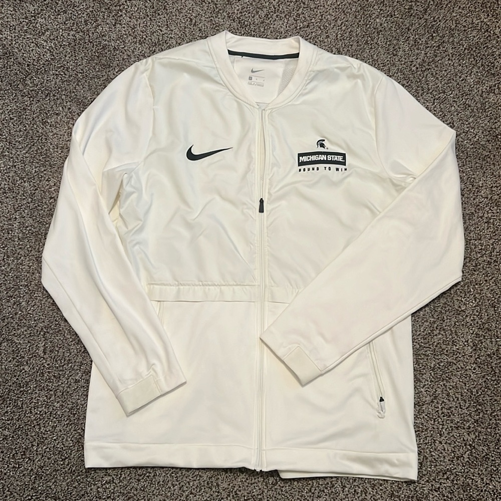 Nike Michigan State Cream Colored Jacket, Never Worn, Perfect Condition